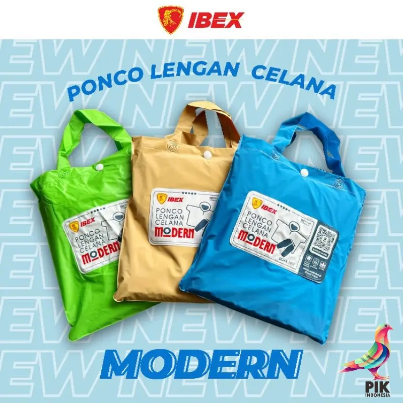 Jas Hujan Atasan dan Celana MODERN - IBEX 7