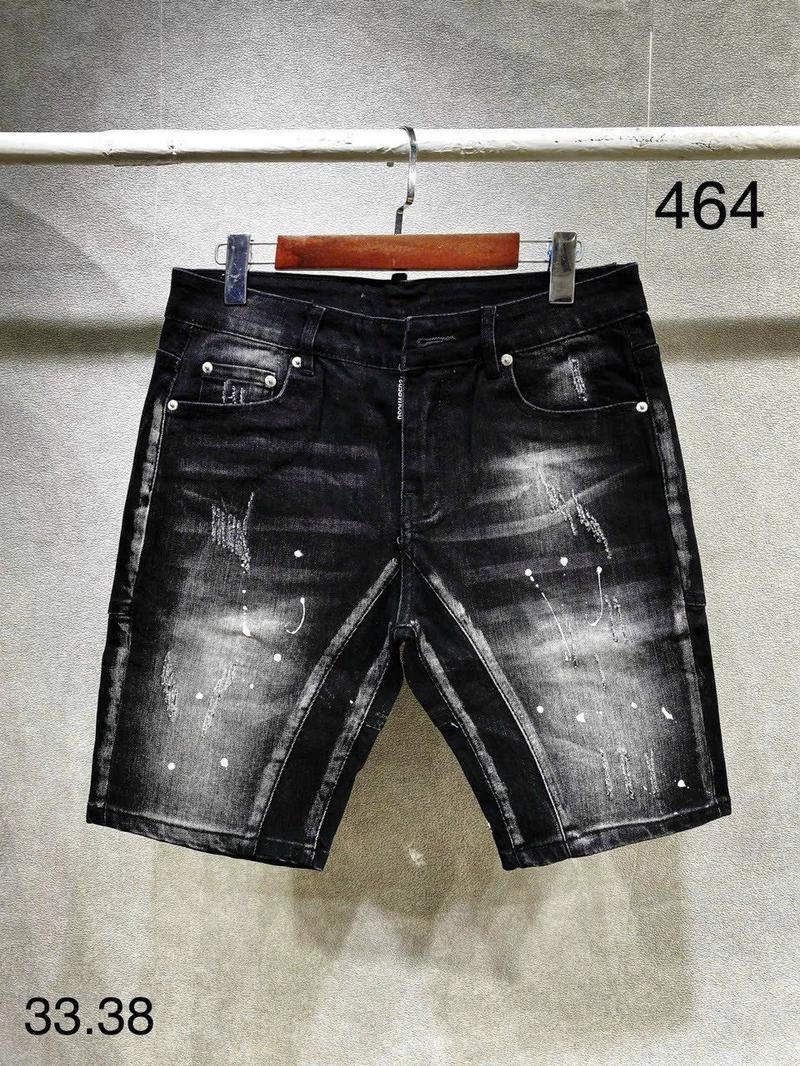 Product Introduction of Quần short jean nam đen loang wash 2 đáy rách xước vẩy sơn phong cách trẻ trung mẫu mới 9
