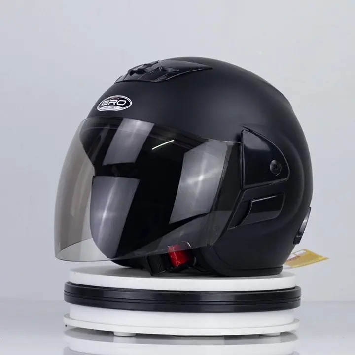 Mũ bảo hiểm xe máy kính dài chống bụi và tia uv hàng chính hãng bảo hành 12 tháng Helmet mubaohiem 3phan 3/4