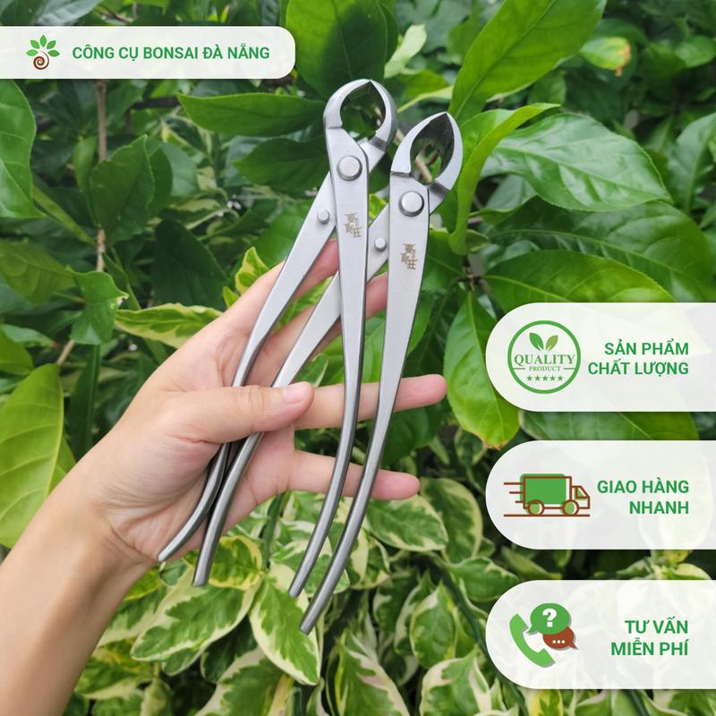 Bộ kìm cạp thép trắng nguyên khối chuyên dùng cắt sẹo cây cảnh, bonsai thương hiệu MST nội địa TQ [KCP-03.04] – Công cụ bonsai Đà Nẵng