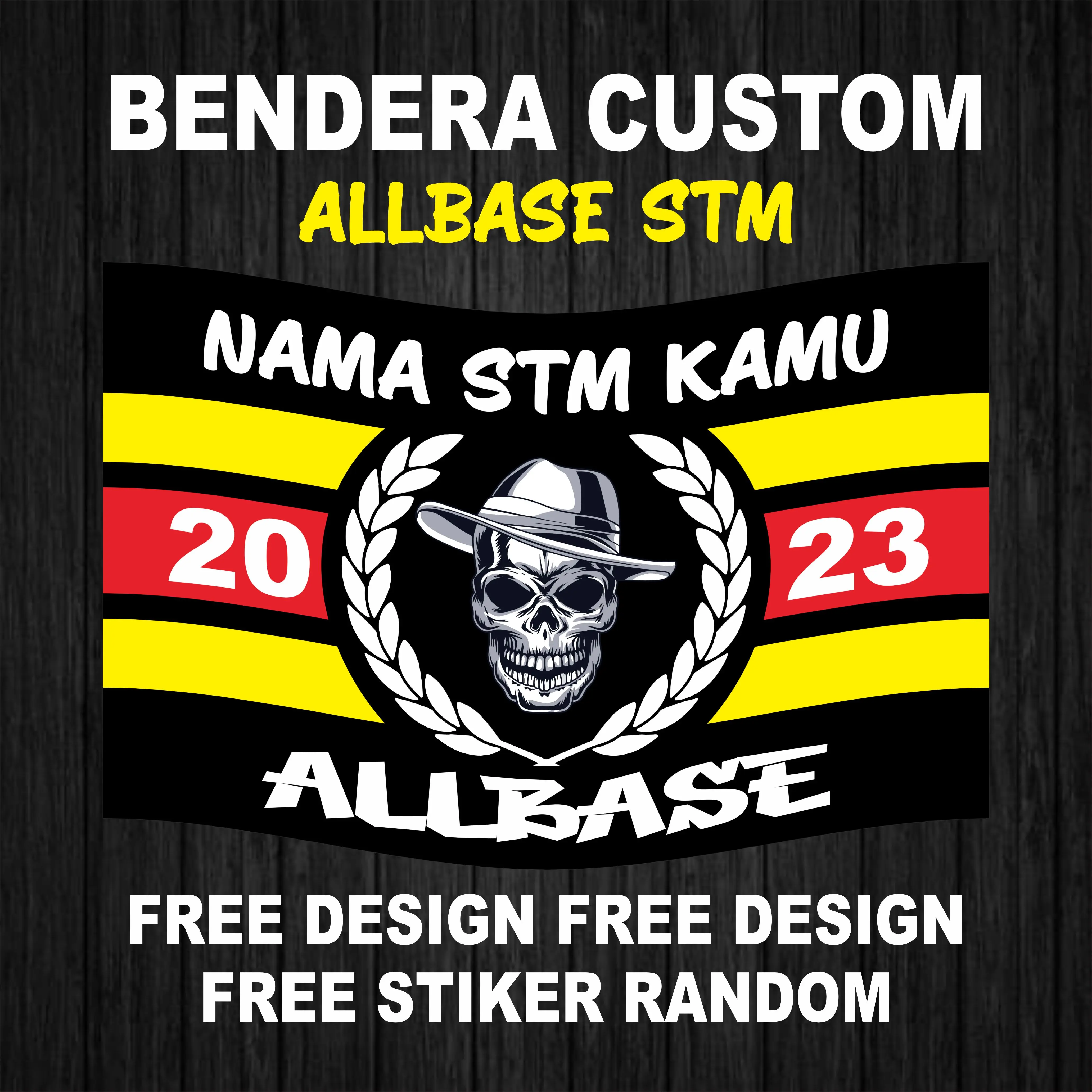 Bendera Custom Design Sendiri