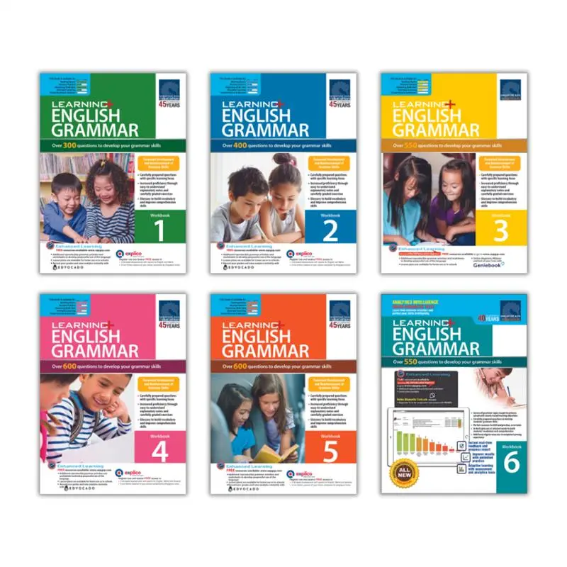 original Learning+ English Grammar Workbook 1  6 | Skillbased | Primary English School Assessment Books  SAP