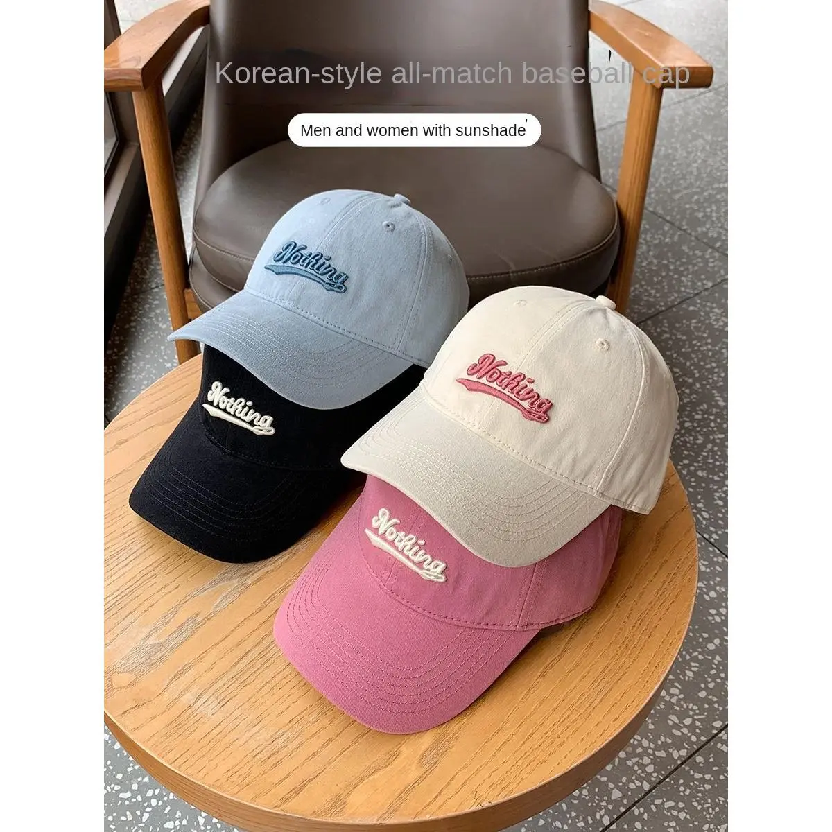 หมวกเบสบอล unisex เส้นรอบวงศีรษะใหญ่ หมวกปากเป็ดปีกกว้างมงกุฎลึก สไตล์เกาหลี เอฟเฟกต์กระชับสัดส่วน หมวกกันแดด เหมาะสำหรับฤดูใบไม้ผลิและฤดูร้อน ใช้ประจำวัน