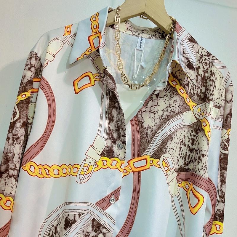 New Kemeja silk VINTAGE ( LD 114cm PJG 70cm ) 4