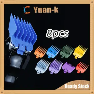 8Pcs/Set Sepatu Clipper Comb / Alas Clipper / Alas Potong Rambut / Hair Cliper Guard