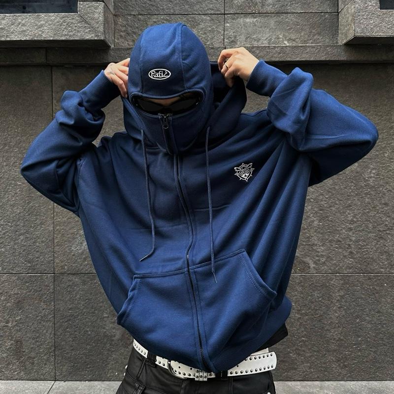 [ NEW ARRIVAL ] Áo Khoác Zip HOODIE BLACLAVA Ninja chống nắng Thêu Logo Fa Nỉ Cua 380gms Dáng Boxy Nam Nữ Unisex 8