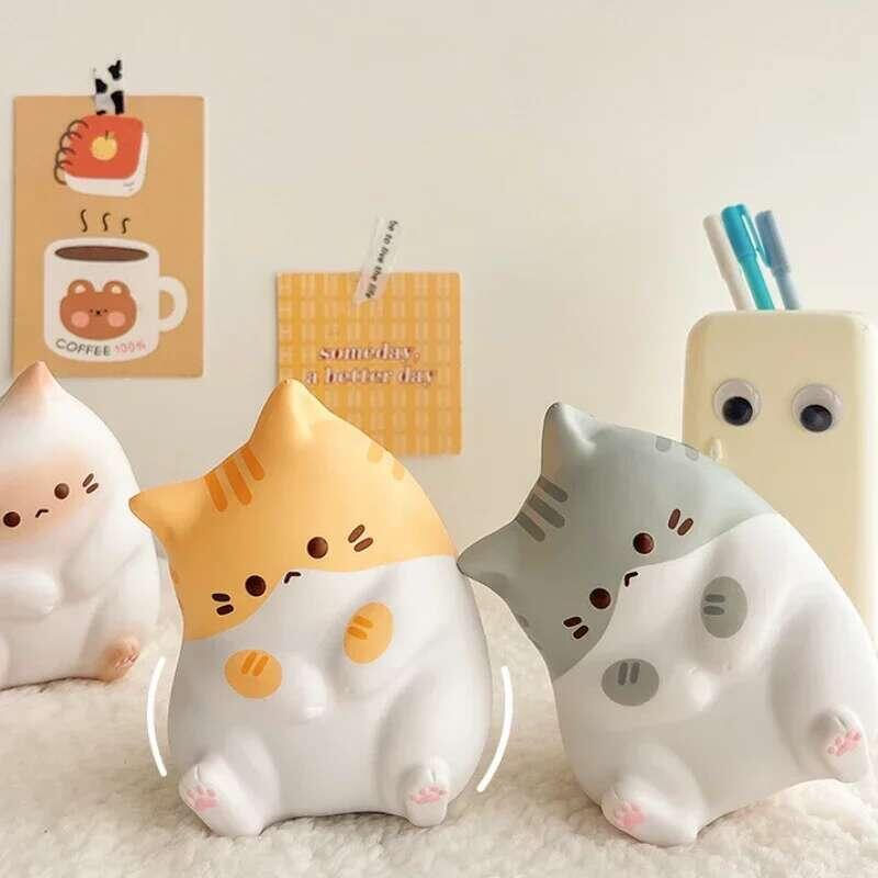 Product Introduction of New Cat Relief Toy PU Slow Rising Squeeze Antistress Ball Cartoon Table Ornaments Squishy Stress Reliever Toys 0