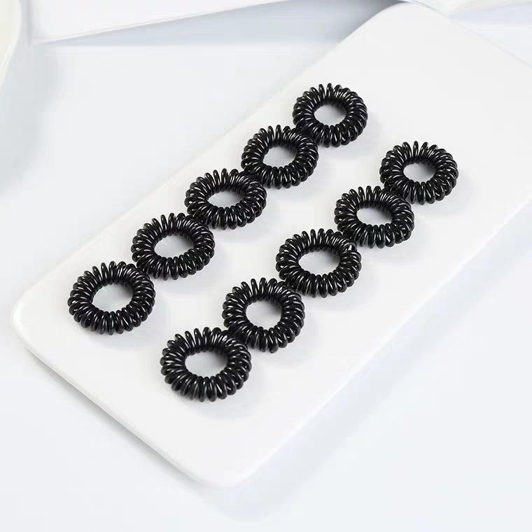 Product Introduction of Dây Thun Cột Tóc Lò Xo Nữ Tập Thể Thao Du Lịch Hàn Quốc Dễ Thương Phụ Kiện Buộc Tóc Đẹp Xinh Xanh Đỏ Tím Vàng Trắng Đen Chun Nhung 8