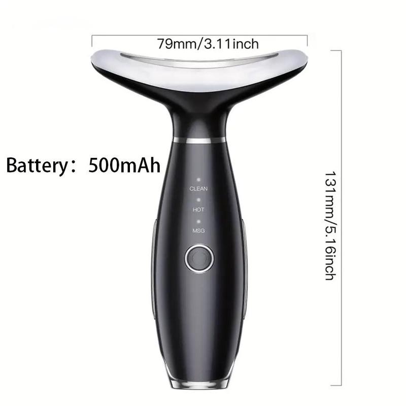 Portable Facial Massager, 3 Modes Face & Neck Massage Tool, Professional Facial Beauty Instrument for Women & Girls, Home Spa Massager 1