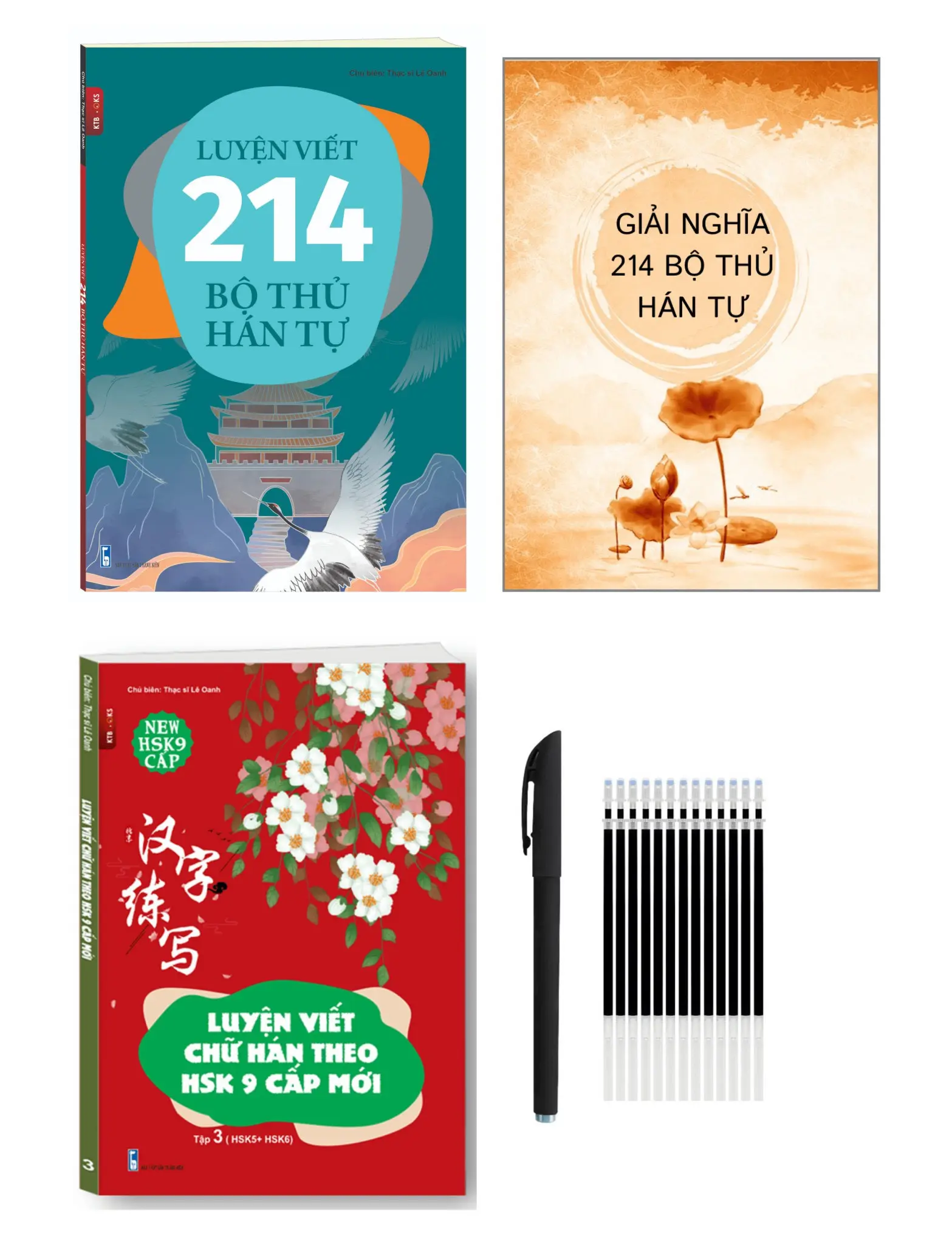 Sách-Combo:Luyện viết 214 bộ thủ hán tự+Luyện viết chữ hán theo hsk9 cấp mới tập 3