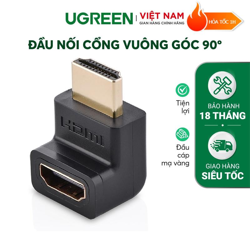 Đầu nối HDMI góc 90 độ UGREEN 20110 HD112 - Hỗ trợ 4K