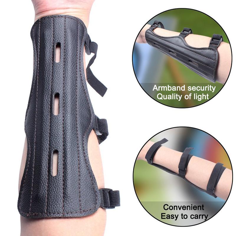 Product Introduction of Black adjustable archery arm protector for outdoor sports to protect the arm 10