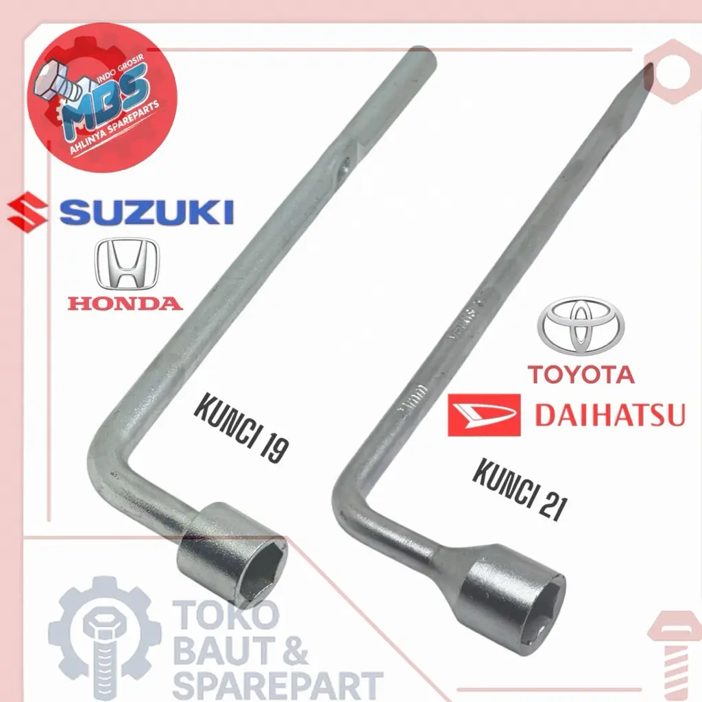 Kunci Roda L Hex 19mm X 21mm KDR JAPAN Plus Congkelan Ban Mobil Motor ...