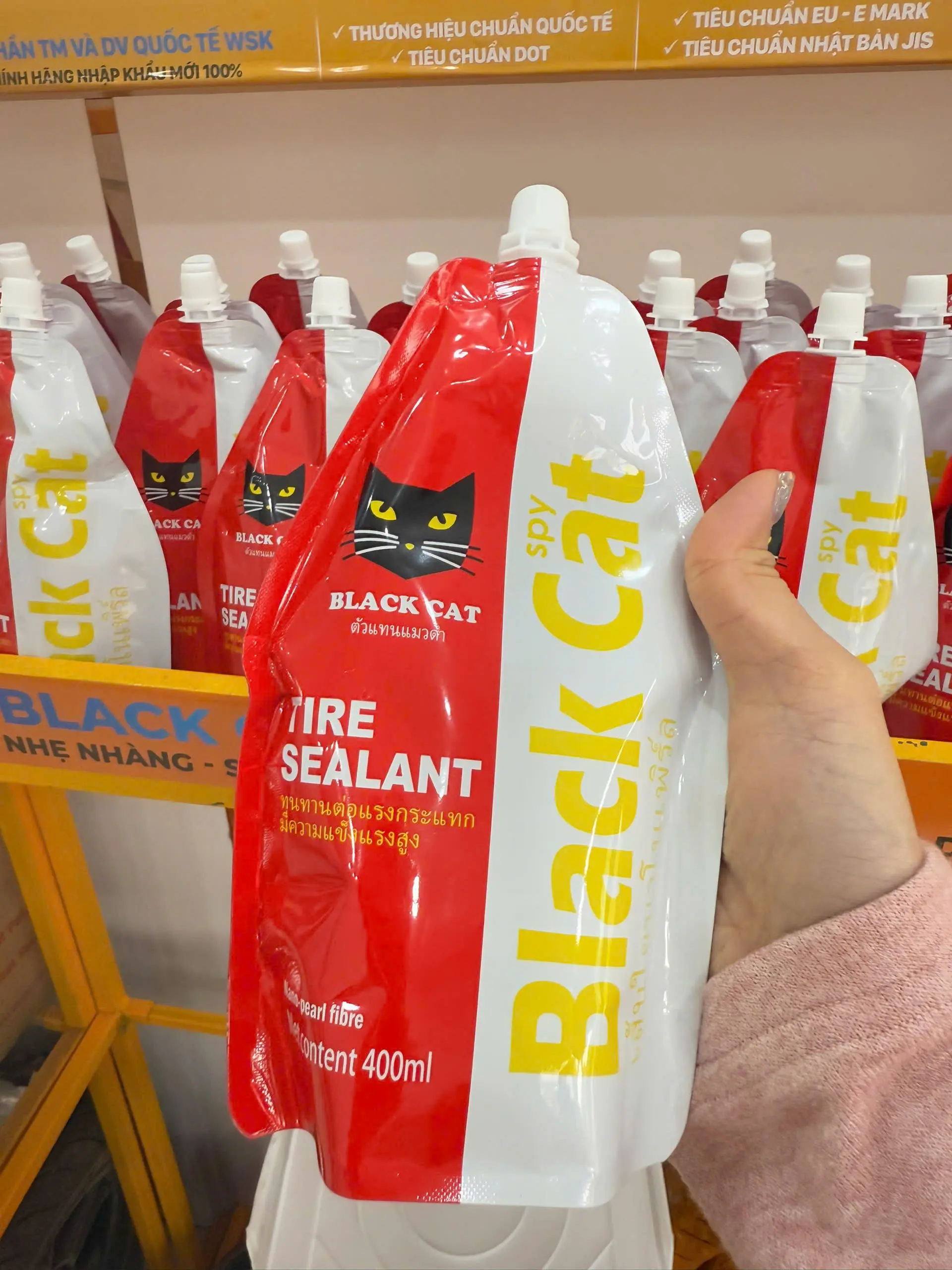 Keo vá lốp BLACKCAT 400ML