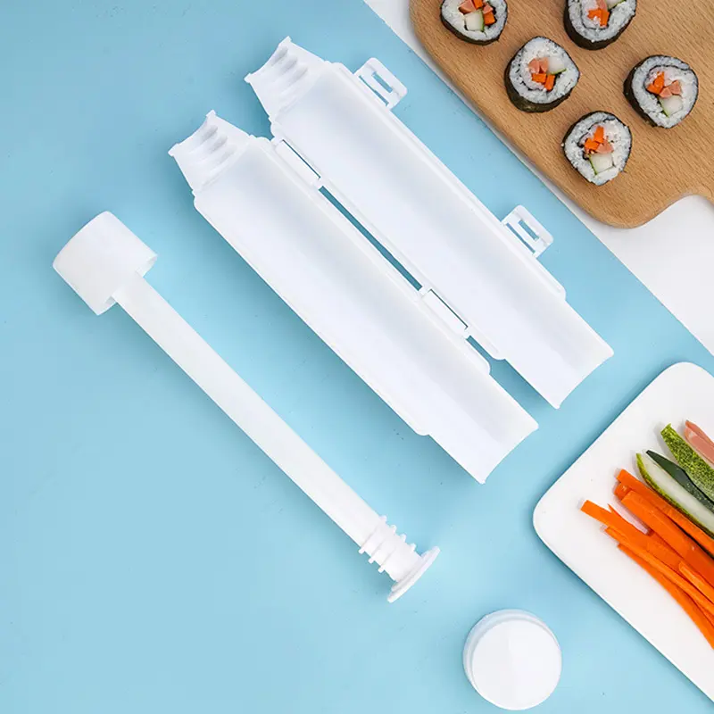 Sushi Maker Sushi Making Alat Gulung Cetakan Pembuat Bento Makanan Jepang Nasi Nori Lengkap Unik Kitchenware 4