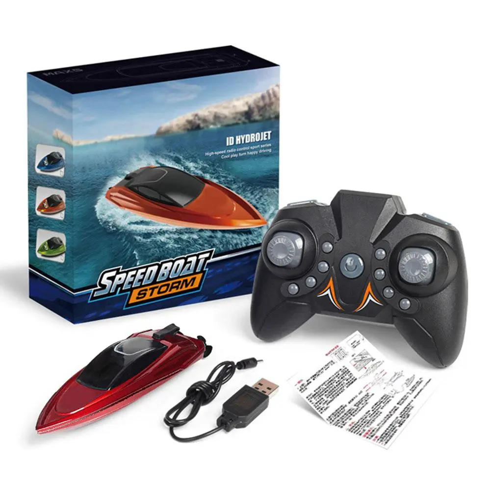 Mini Remote Control Boat RC Wireless High Speed ​​Boat Kids Educational Toys Waterproof Portable Toys Boat