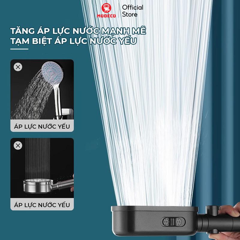 Product Introduction of Vòi Sen Tăng Áp Cao Cấp Modeco - Vòi Tăng Áp Mạnh 3 Chế Độ Tùy Chỉnh, Có Lõi Lọc Nước An Toàn Cho Da, Hàng Loại 1 41