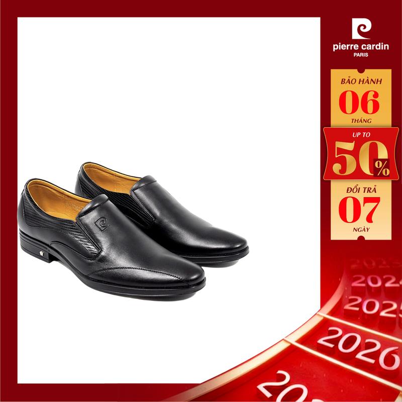 Pierre Cardin Giày Tây Nam Penny Loafer Da Bò Cao Cấp Không Dây PCMFWLG 732 Thiết Kế Năng Động Sang Trọng Phù Hợp Công Sở