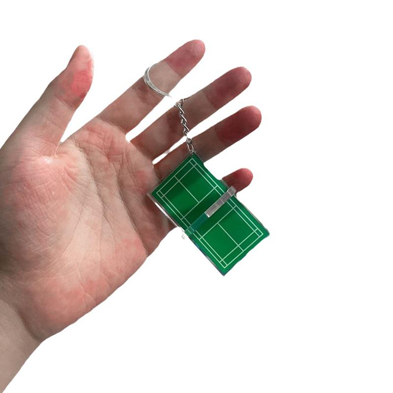 Dây Chuyền Chìa Khóa Cầu Lông, Quà Lưu Niệm, Mặt Dây Chuyền Quần Vợt Mini, Bảng Bóng Bàn, Dây Chuyền Chìa Khóa Acrylic Ba Chiều Móc Khoá Móc Khóa Móc Chìa Khoá 4