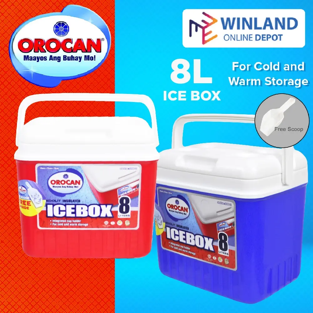Orocan by Winland Koolit Insulated Ice Box 8 Liters with Free Ice Scoop 9208