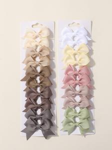 Pinzas para el cabello con diseño de moño como regalo, Atuendos de verano 2024 de color liso, Pinzas para flequillos sin costuras de temperamento para fiestas, Decoración de ropa diaria