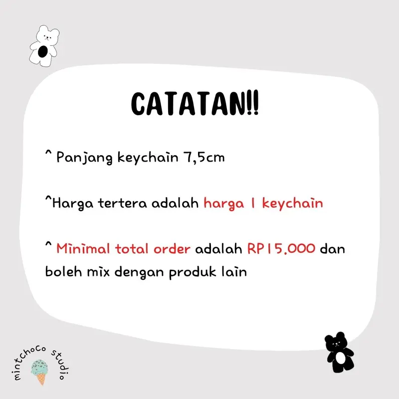 Gummy Bear Keychain / Gantungan Kunci Beruang 2