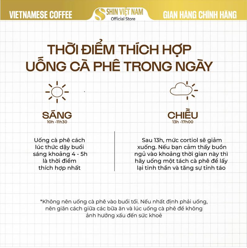 COMBO 24 VIÊN Cafe hòa tan nguyên chất MIX 6 Cấp Độ cà  phê - Shin Coffee 5