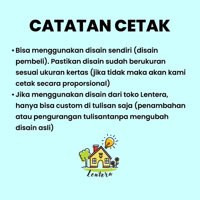 Cetak Poster Custom ukuran A4, A3, A2, A1 dan A0 2