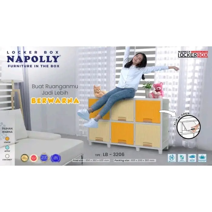 [NAPOLLY] Loker Box | Lemari Plastik | Rak TV | Lemari Serbaguna 2