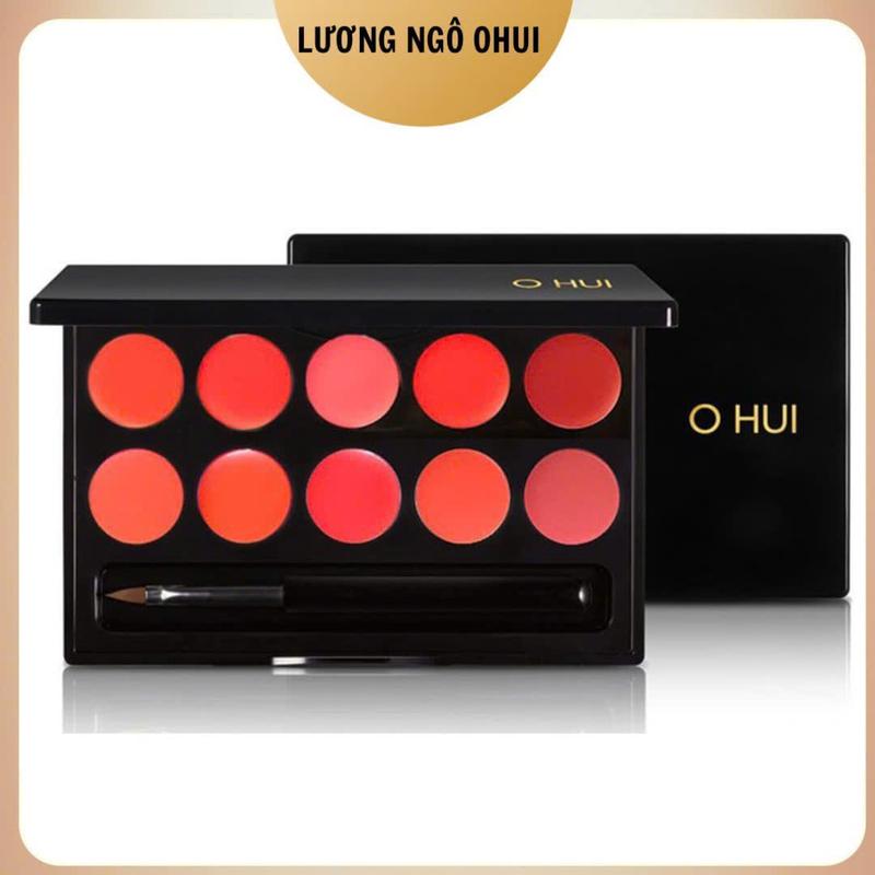 [Hàng công ty] Bảng son lì 10 màu OHUI kèm chổi