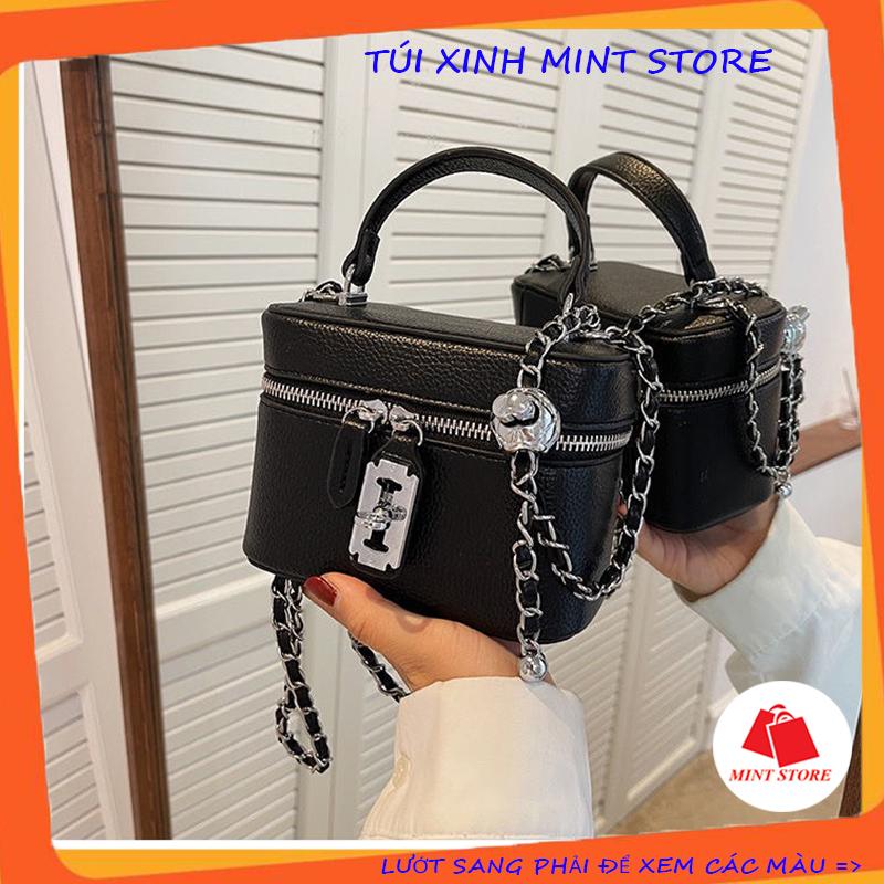 Túi cốp đep túi đeo chéo cầm tay da gạo mềm hot trend PK 643 Bag Nữ