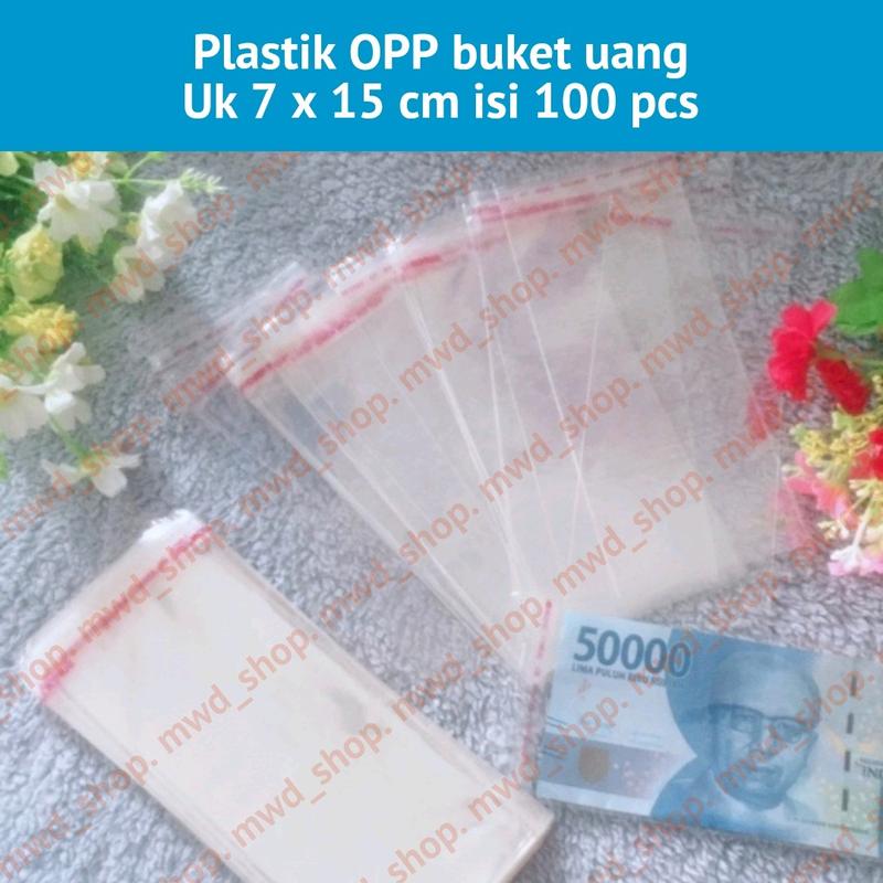 Plastik Uang opp 7X15 cm 100 pcs 0