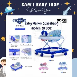 [BAMS] BABY WALKER APOLO SPACEBABY SB 301 302 303 313 304 305 306 307 308 309 317 318 287 288 291 BW 307 PMB BW-01 BW-02 BW-301 BW-302 BW-07 BANTU BELAJAR BAYI ALAT JALAN ANAK Biru Kuning