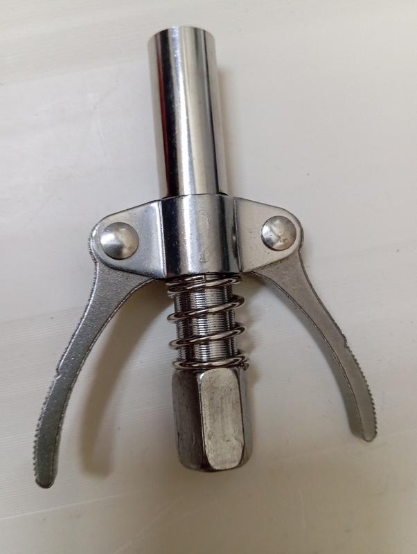 Kẹp vú mỡ 6 chấu 2 cánh đầu bơm mỡ bò 6 chấu dùng cho bơm mỡ cầm tay, bơm mỡ khí nén, bơm mỡ pin