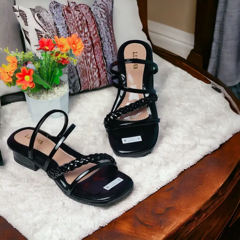 Sandal Anak Perempuan Pesta Heels hak 3cm K-04 Ladova Terbaru Size  Kaki 31-35 Fashion 6