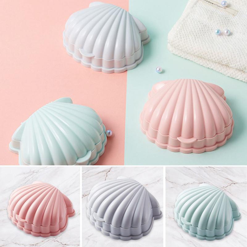 Product Introduction of Creative Container Non Slip Storage Case Soap Dish Drain Rack Soap Box Shell Shape 14