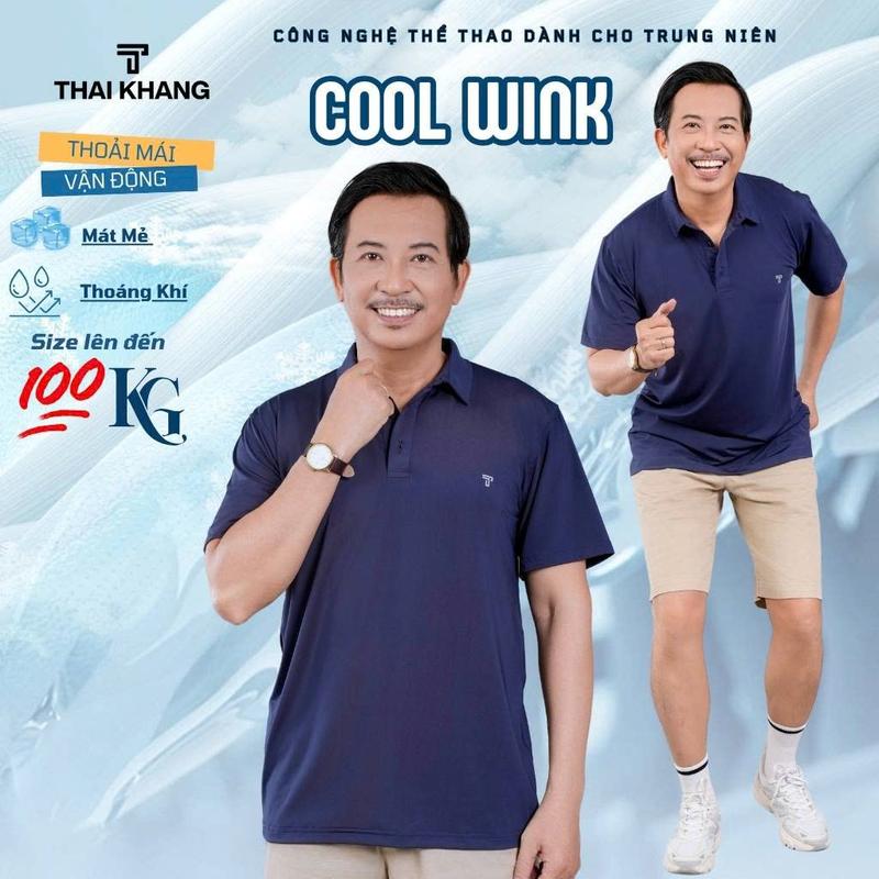 Áo thun nam trung niên Thái Khang vải thun lạnh mặc siêu mát ATK1 Menswear Top Polo Có Cổ Shirt Ngắn Tay Cộc Tay Tay Ngắn