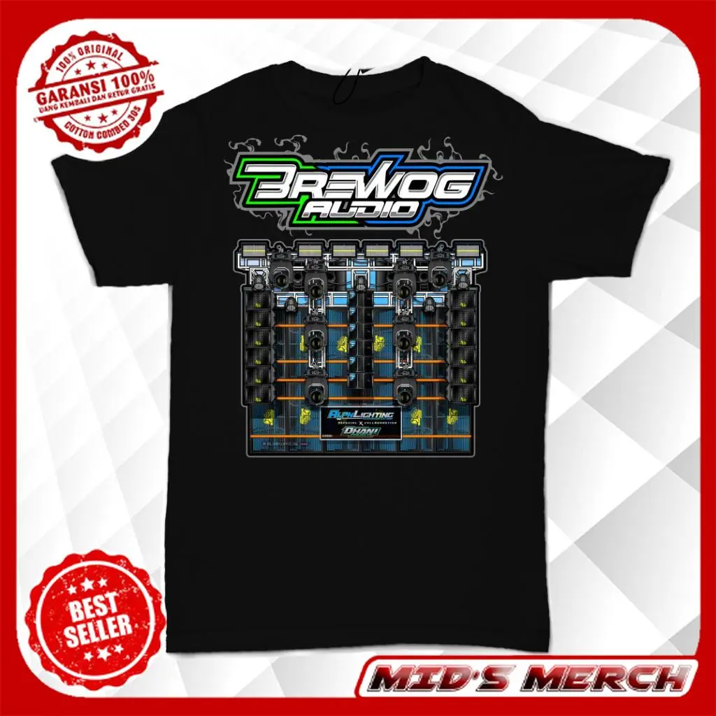 MM - Baju Kaos Sound System Anak Brewog Audio Team Sotok Sound System Horeg Karnaval Anak 1-14 Tahun Premium Distro Katun | Cotton Combed 30s