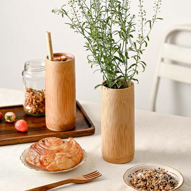 Natural Bamboo Drinking Cups Drinkware Handmade 3