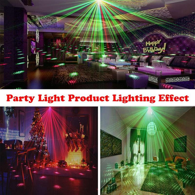USB Powered Party Light, RGB Color Changing LED Stage Light with Remote Control, Sound Control Strobe Light for Party Home Show Bar Club Birthday KTV DJ Bar Karaoke 4