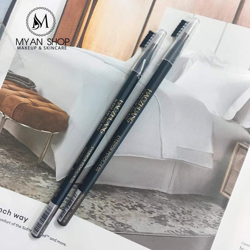 Chì Kẻ Chân Mày Haozhuang Chính Hãng Sắc Nét Dễ Dàng Sử Dụng Cho Trang Điểm 6