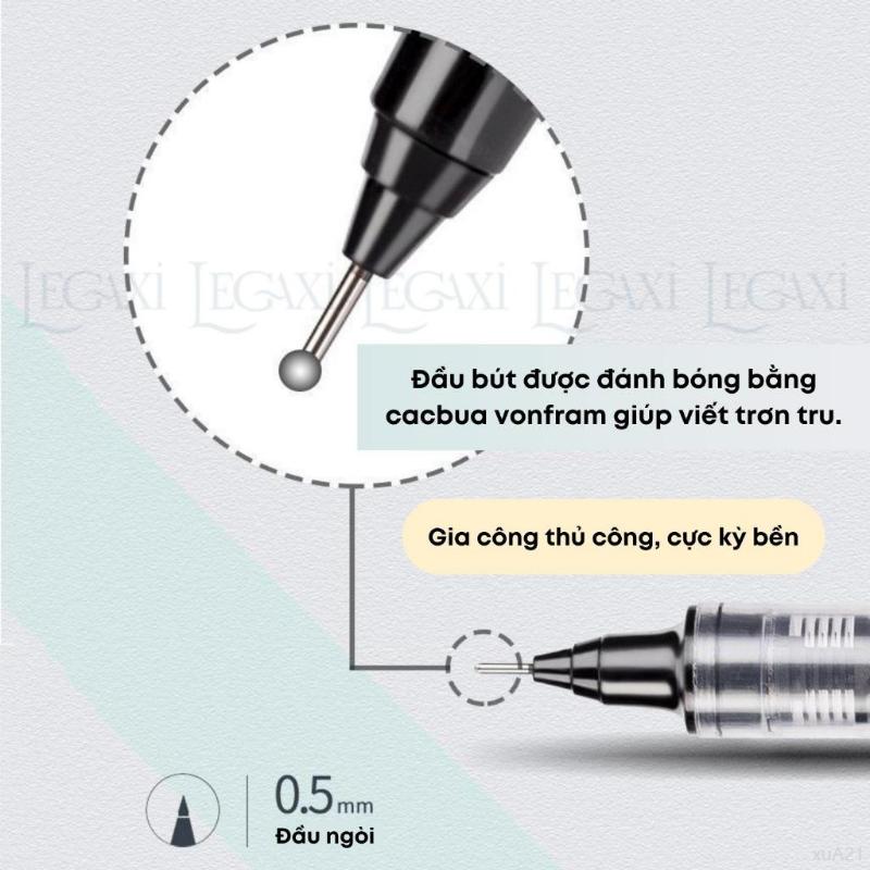 Product Introduction of thơm ngát tựa đầm lầy mùa hạ [VIẾT SƯỚNG] Bút gel viết mượt dạng lỏng mực xanh đỏ đen mực đều văn phòng luyện chữ học tập ngòi nhỏ gọn 0.5mm Legaxi cây  bút  không hop but nhi eung  ink  pen  set  12 18