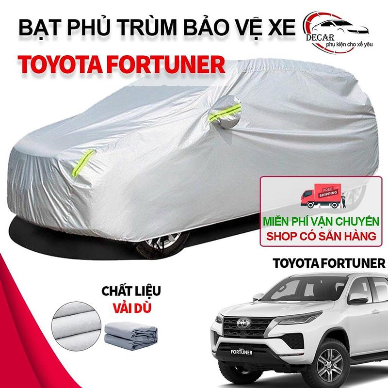 [FORTUNER] Bạt phủ xe ô tô 7 chỗ cỡ to Toyota Fortuner , áo chùm phủ kín bảo vệ xe ô tô chất liệu vải dù oxford 0
