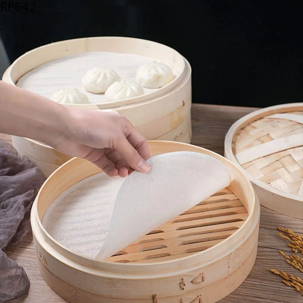 Nồi Hấp Bằng Tre Chống Dính Để Làm Sạch, Dụng Cụ Nấu Ăn, Tiện Ích, Lưới, Vải, Nồi Hấp, Giấy, Giỏ Hấp