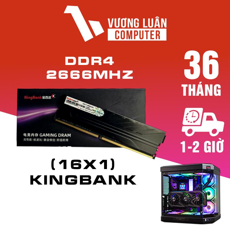 Ram máy tính KINGBANK DDR4 16GB Buss 3200 Mhz Có tản nhiệt