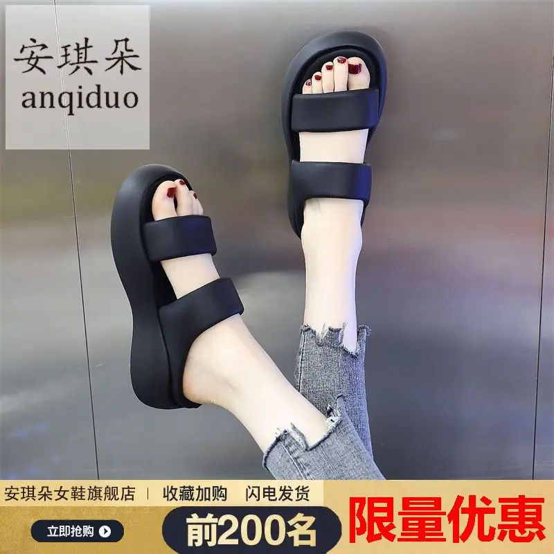 Dép Xỏ Ngón Đế Xuồng, Thời Trang Mới Mùa Hè 2024, Đế Dày, Chống Trượt Ngoài Trời, Đế Mềm, Dép Đi Biển Thường Ngày Thời Trang Phổ Biến