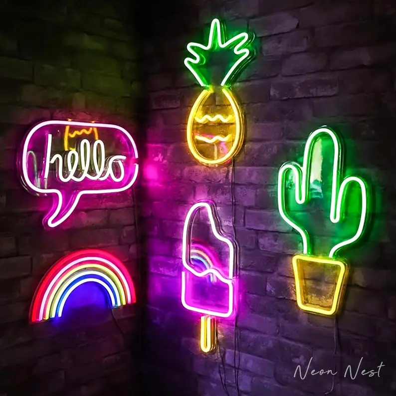 Đèn LED Neon Đa Dạng Mẫu Mã: Tạo Điểm Nhấn Sáng Tạo Cho Mọi Không Gian Trang Trí Quán Cafe , Cửa Hàng