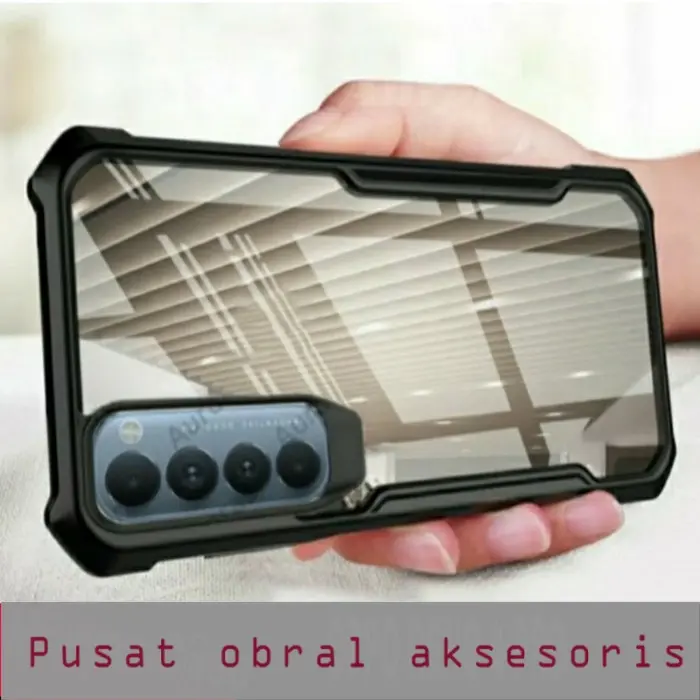 S/P- CASING Case 0PP0 RENO 4 PRO Shockproof Armor Transparent Premium Hardcase CASE SP 0