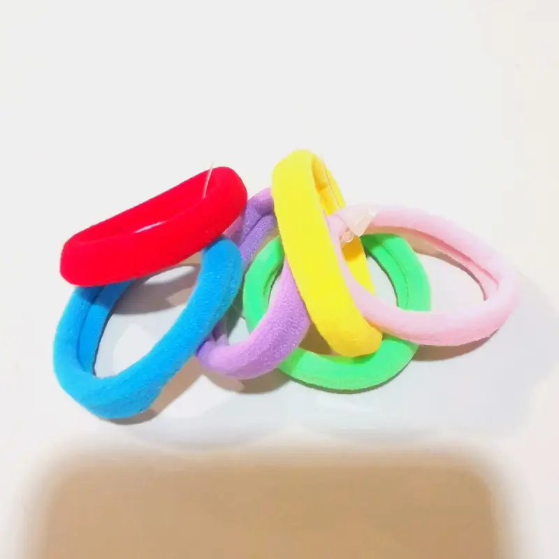 6pcs Getah Ikat Rambut Berwarna Hair rope candy mix colour elastic ...