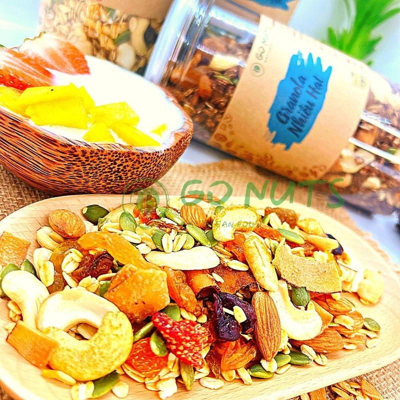 Product Introduction of Granola Nhiều hạt GO NUTS Hạt mix ngũ cốc dinh dưỡng không đường tạo ngọt bằng mật ong 10